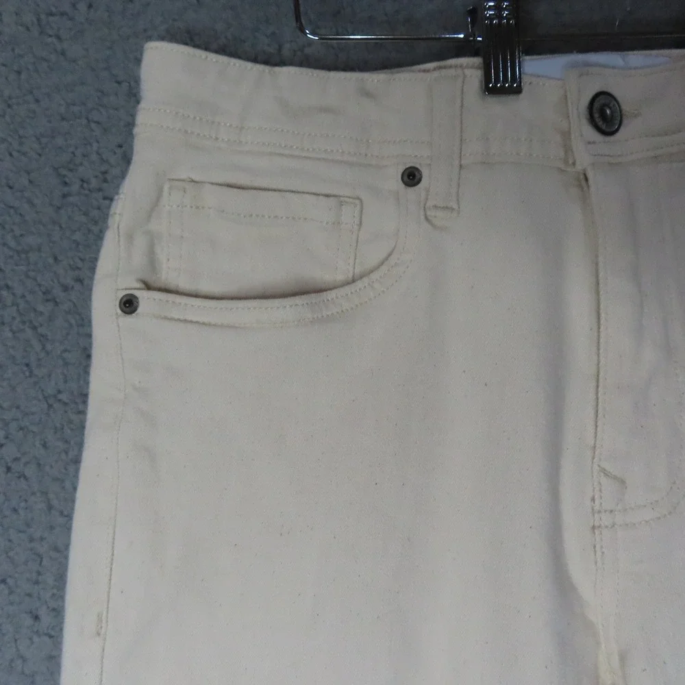 Paper Denim & Cloth Mens 30x30 Vintage Taper Jeans Ivory Straight NEW‎ READ